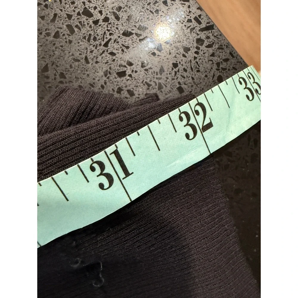 Athleta Well Rested Rib Sleep Wide Leg Pant Black Ribbed Knit Pajama Mens‎ L
